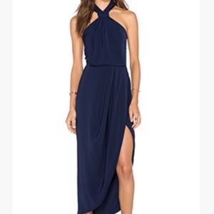 Navy blue size 4 wedding guest dress